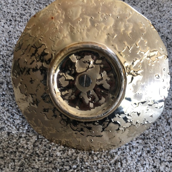 Vintage weeping gold plate with the handle. - Picture 4 of 4